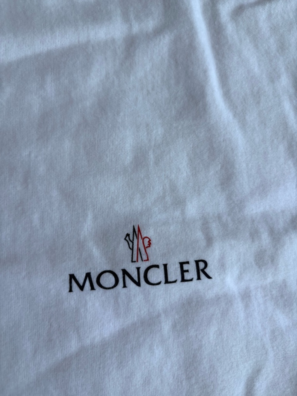 Moncler White Logo Drawstring Pouch - Picture 5 of 6